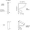 Ekena Millwork Ashford Single, Wrought Iron Bracket, (Single center brace), Powder Coated B 1 1/2"W x 5 1/2"D x 8"H BKTM01X05X08SAS - alternate 7